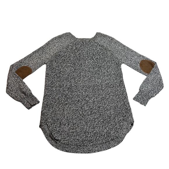 RD Style Crewneck Knit Pullover Tunic Sweater w/ Elbow Patches Size Medium - Picture 2 of 9